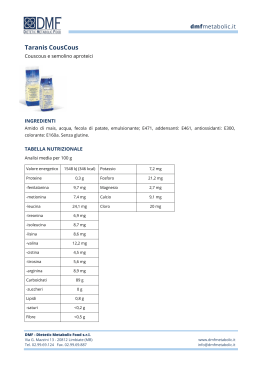 Taranis CousCous - DMF - Dietetic Metabolic Food
