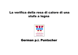 La verifica della resa di calore di una stufa a legna