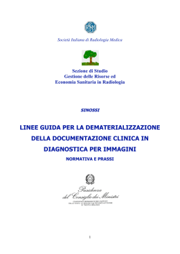 SINOSSI LINEE GUIDA DEMATERIALIZZAZIONE