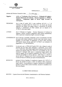 Delibera del 24 Aprile 2012, N. 562 [file]