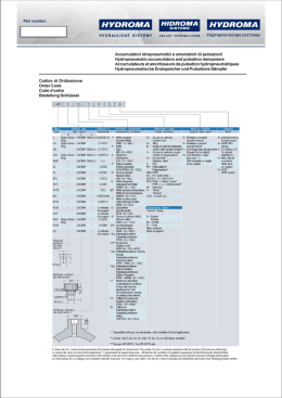 Page 1 Part number: HIDROMA H YDROMA HYDRAULICK&Eacute;