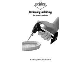 BA Cr&egrave;me Br&ucirc;l&eacute;e allgemein - K&uuml;chenprofi GmbH & Co. KG