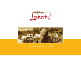 Prospekt - Apfeloase Locherhof