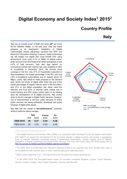 Digital Economy and Society Index 2015