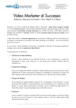 Video Marketer di Successo Informa, Educa e Converti i Tuoi Utenti