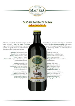 OLIO DI SANSA DI OLIVA