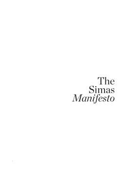 The Simas Manifesto