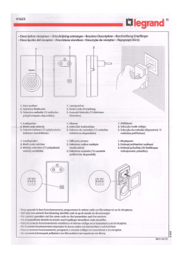 Page 1 41623 I`.`.l Iegrand &reg; Description r&eacute;cepteur Omschrijving