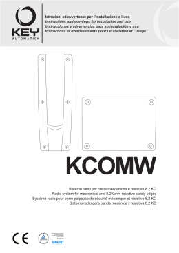 Sistema radio per coste meccaniche e resistive 8,2 K&Omega; Radio