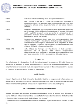 management.uniparthenope - Universit&agrave; degli Studi di Napoli