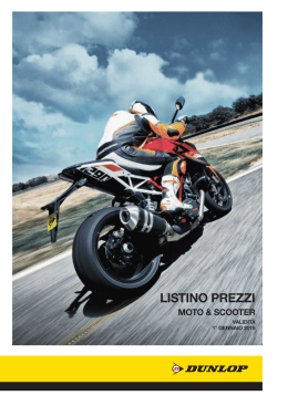 Listino Dunlop 2015 - Ciavarella Pneumatici