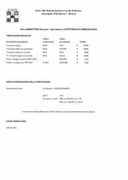 Ostetricia ginecologia