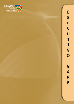 Regolamento Esecutivo Gare 2013-2014