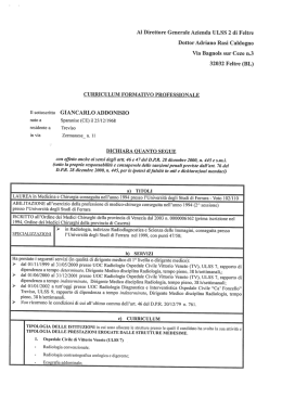 Addonisio - Azienda ULSS 2 Feltre