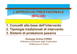 L`approccio prestazionale