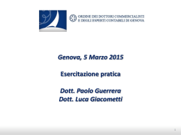 Slide lezione del 05.03.2015