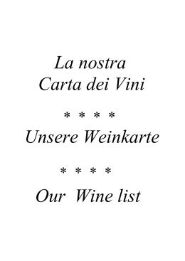 Scarica la nostra carta dei vini in formato PDF.