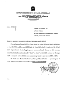 ISTITUTO COMPRENSIVO STATALE di REGGELLO