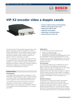 VIP X2 encoder video a doppio canale