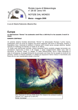 Notizie dal mondo - primavera 2008