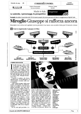 corriereconomia - Cattedra AIdAF-EY di Strategia delle Aziende