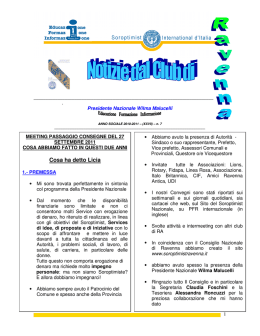 notiziario n&deg;7 - Soroptimist International