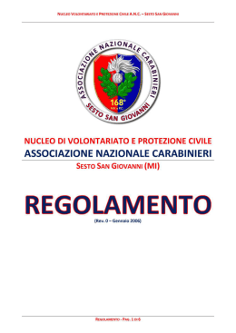 REGOLAMENTO - ANC SESTO SAN GIOVANNI