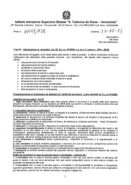 Informativa agli Studenti - S. Caterina