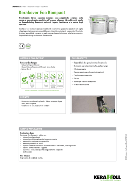 Kerakover eco Kompact - the Kerakoll products area