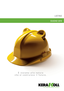 LISTINO GIUGNO 2015