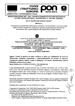 PON FESR 2007-2013 - Asse II "Qualità degli - IIS "Cenni