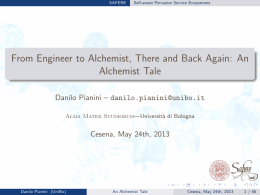From Engineer to Alchemist, There and Back Again: An Alchemist Tale