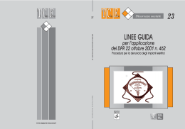 Linee guida DPR 462/01