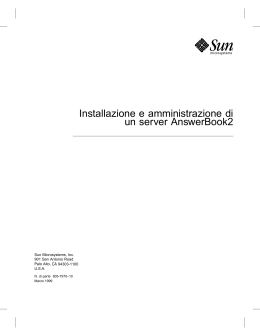 Installazione e amministrazione di un server AnswerBook2