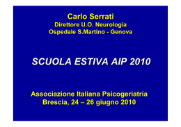 Serrati - Associazione Italiana di Psicogeriatria