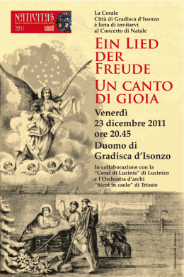ein lied der freude - Parrocchia di Gradisca d`Isonzo