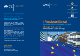 Corso ANCE Salerno europrogettazione 20 maggio 2013