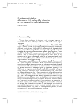 Origini pastorali e italiche della camorra, della mafia e della