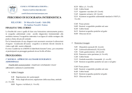 percorso di ecografia internistica volantino