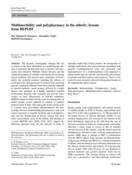 Multimorbidity and polypharmacy in the elderly: lessons from REPOSI