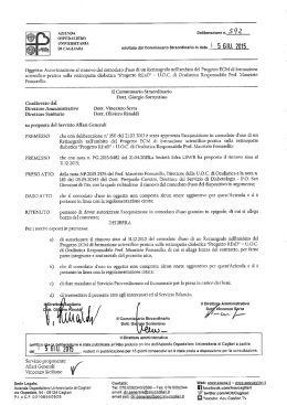 Deliberazione n. 592 del 05.06.2015
