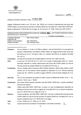 Deliberazione n.2175 del 18/12/2014