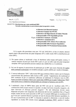 Nota prot n. 1279 del 25-03-2014