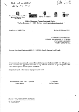 UFFICIO EDUCAZIONE FISICA E SPORTIVA DI TORINO
