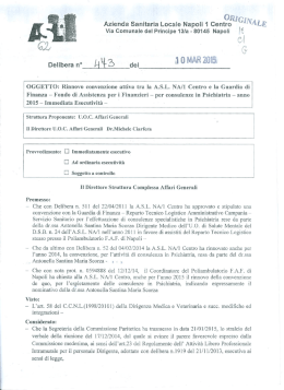 DELIBERA 473_ Convenzione ASL Napoli 1 e Guardia di Finanza