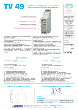Schema collegamento / Wiring diagram Dimensioni / Dimensions
