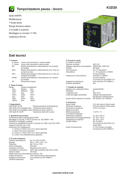 K3ZI20 Temporizzatore pausa