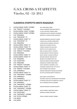 Tutte le classifiche complete