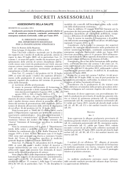 Decreto 26 novembre 2014