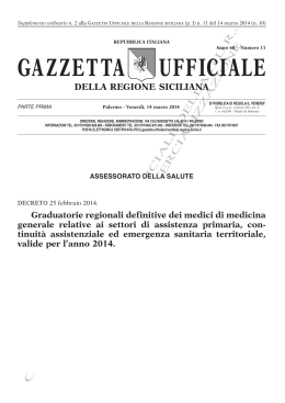 GAZZETTA UFFICIALE